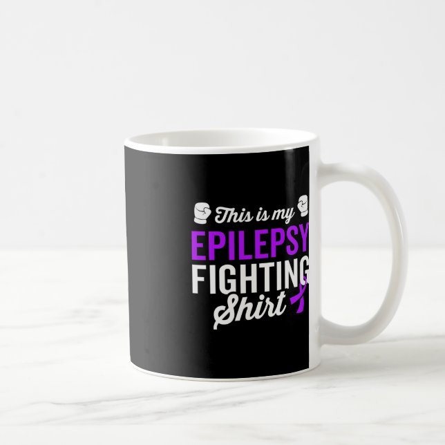 Taza De Café La Epilepsia De La Sobreviviente Guerrera Concienc (Derecha)