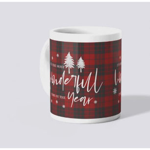 Taza De Café La época más maravillosa del año de cuadros escoce