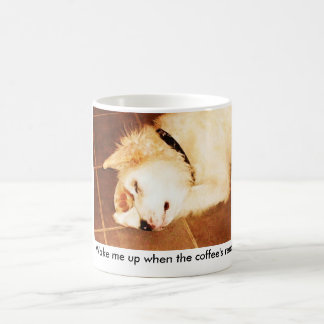 Taza De Café ¡la escama 001, me despierta encima de cuando el