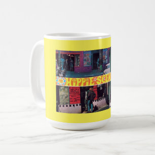 Taza De Café La escena hippie, retro, vintage
