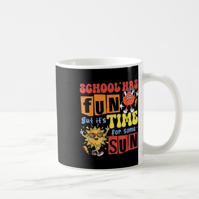 Taza De Café La escuela es divertida, pero es hora de algún sol (Derecha)