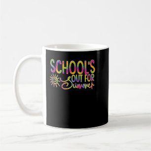 Taza De Café la escuela está fuera en verano