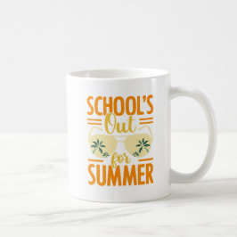 Taza De Café La escuela está fuera para vacaciones veraniegas e