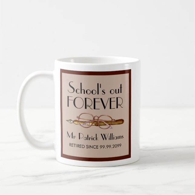 Taza De Café La escuela se retira para siempre como profesor vi (Izquierda)
