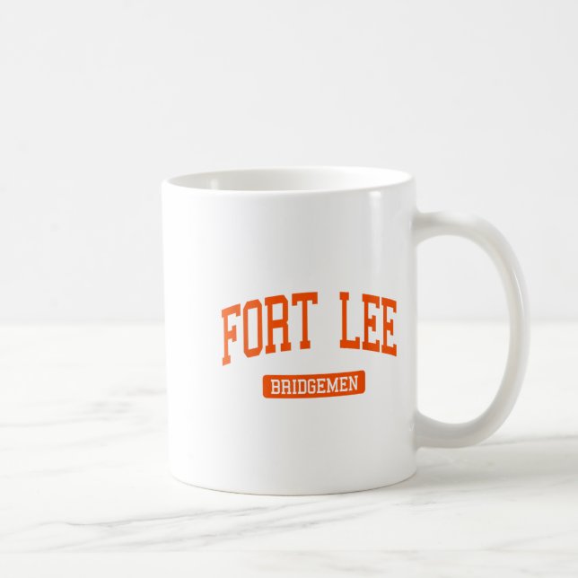 Taza De Café La escuela secundaria Fort Lee Nj Varsity Srts (Derecha)