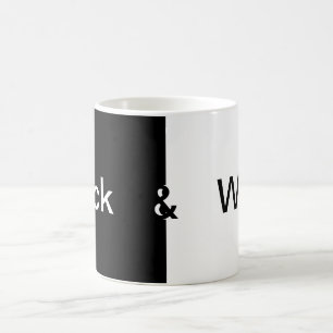 Taza De Café La esencia del diseño "blanco y negro"