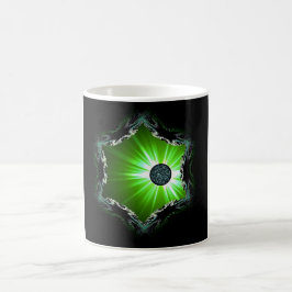 Taza De Café La Esfera Energética A Través Del Portal Fractal