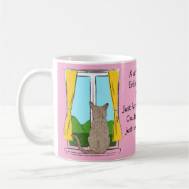Taza De Café La espalda de un gato