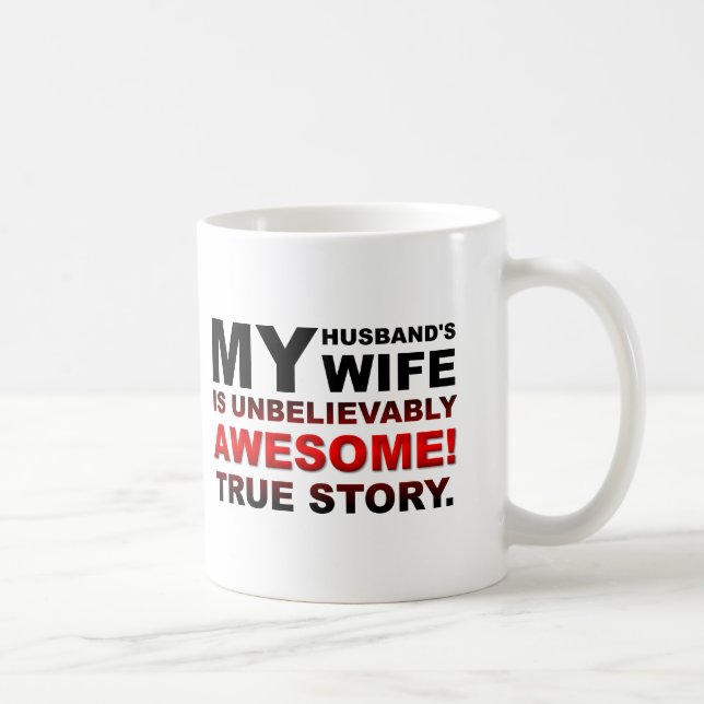 Taza De Café La espantosa esposa de su marido es divertida (Derecha)