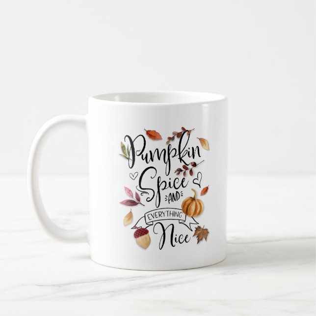 Taza De Café La especia de calabaza otoñal y todo bueno (Izquierda)