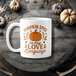 Taza De Café La Especie De Calabaza Es Mi Lenguaje De Amor, Cit