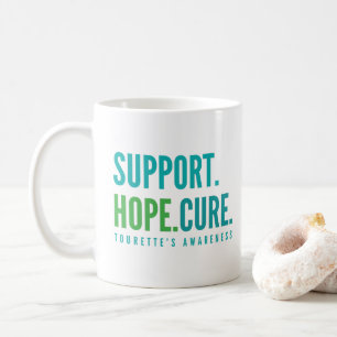 Taza De Café la esperanza de apoyo de tourette la cura de la co