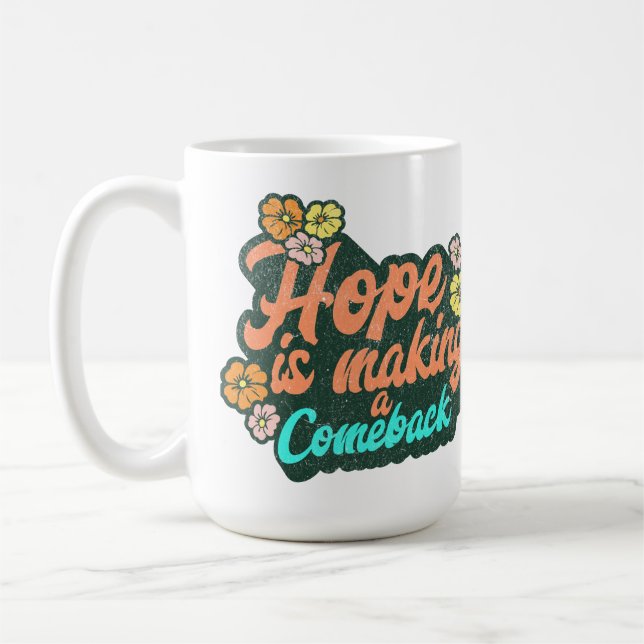 Taza De Café La esperanza está regresando, Harris Walz 2024 (Izquierda)