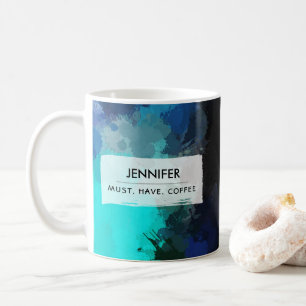 Taza De Café La Espoleta De Pintura Resumen De Guay Debe Tomar