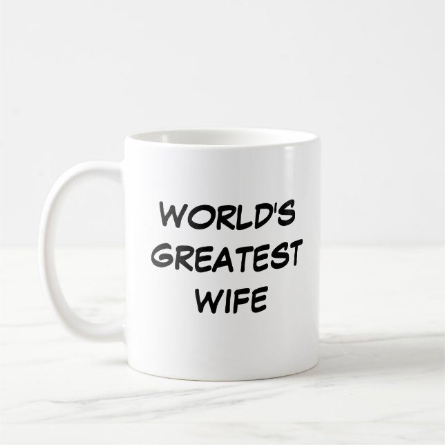Taza De Café "La esposa más grande del mundo" Mug (Izquierda)