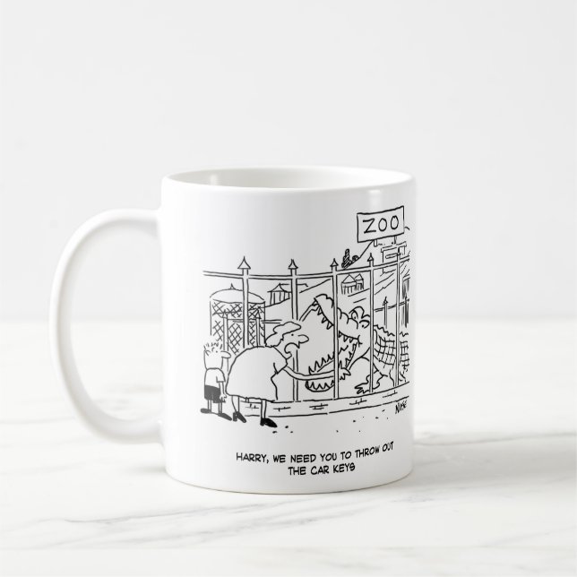 Taza De Café La esposa quiere que su marido le arroje las llave (Izquierda)