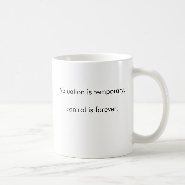 Taza De Café La evaluación es temporal, controla es forever. (Derecha)