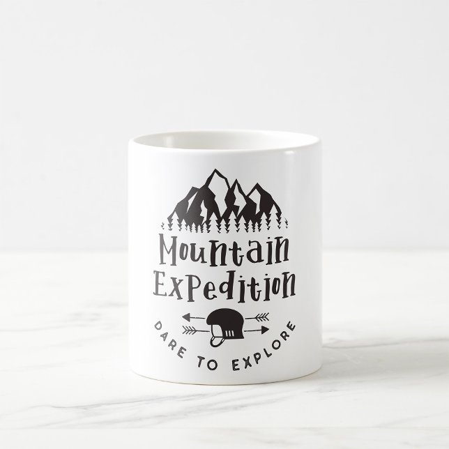 Taza De Café La Expedición De Montaña Se Atreve A Explorar (Subido por el creador)