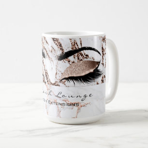 Taza De Café La extensión de los latigazos observa el mármol