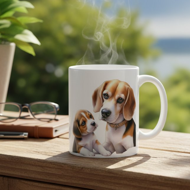 Taza De Café La familia Beagel (Subido por el creador)