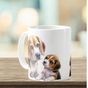 Taza De Café La familia Beagel