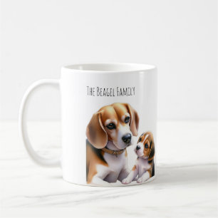 Taza De Café La familia Beagel