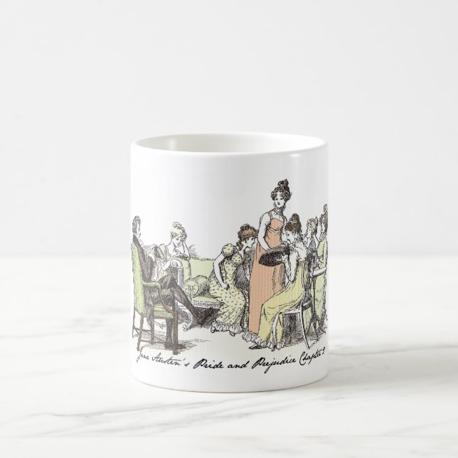 Taza De Café La familia Bennet - Jane Austen Pride & Prejudice (Centro)