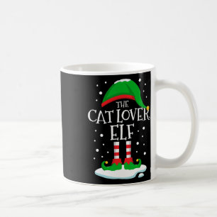 Taza De Café La familia de Navidades mayores de Cat Lover coinc