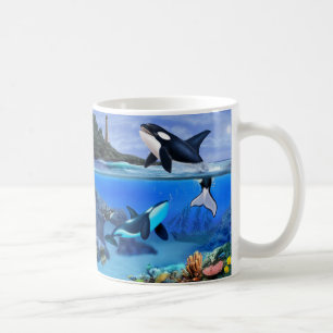 Taza De Café La familia de orcas