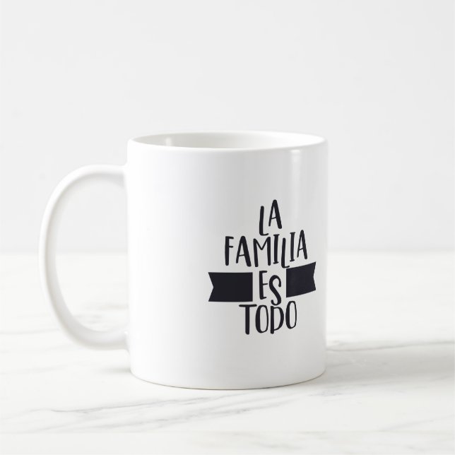 Taza De Café La familia es todo mug (Izquierda)