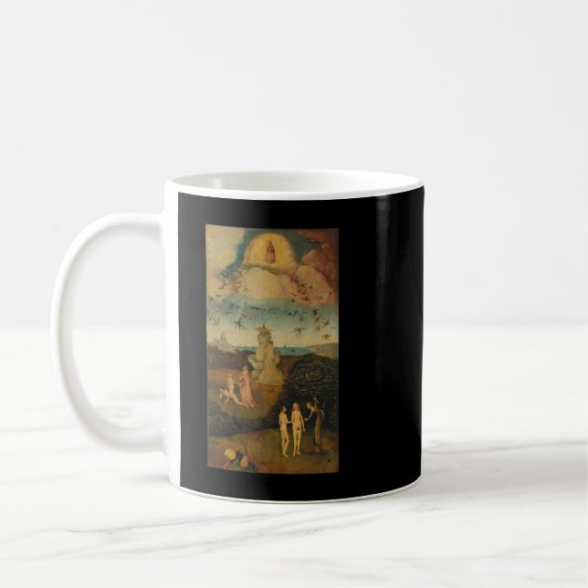 Taza De Café La Famosa Pintura De Haywain Triptych De Bosch (Izquierda)