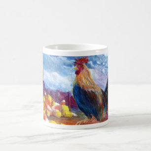 Taza De Café La fantasía hace para creer pollos y las pastilla