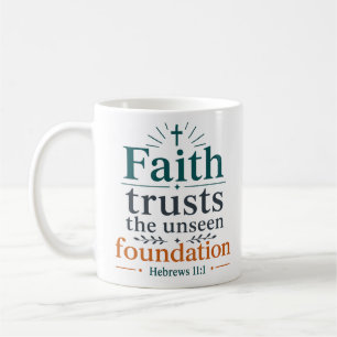 Taza De Café La fe confía en la cita de las Escrituras de la Fu