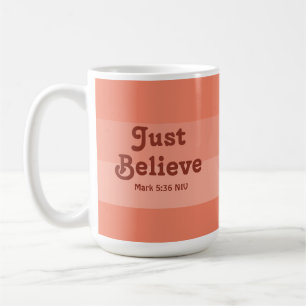 Taza De Café La fe cristiana solo cree la biblia versus el salm