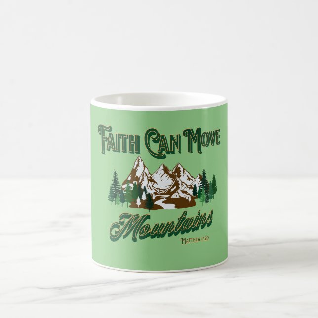 Taza De Café La fe puede mover montañas (Centro)