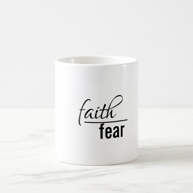 Taza De Café La fe sobre el miedo (Centro)