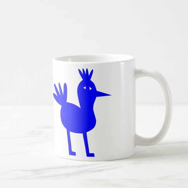 Taza De Café La felicidad del Bluebird goza de su café (Derecha)