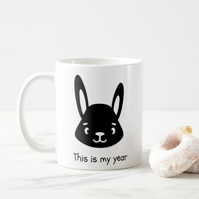 Taza De Café La felicidad en un cerdo (Con donut)