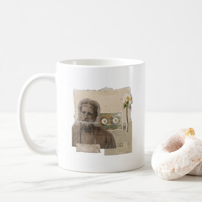 Taza De Café La felicidad en un cerdo (Con donut)