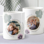 Taza De Café La felicidad es... 2 Flor de arte pop verde rosa<br><div class="desc">tazón fotográfico personalizado con flores abstractas de arte pop y diseño salpicado de pintura en tonos oscuros de rosa y verde. Toda la redacción, que enmarca tus fotos, es totalmente editable y actualmente dice "ten un gran día... amor [tu nombre(s)]" por un lado y "la felicidad es tenerte como nuestra...</div>