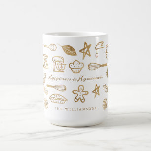 Taza De Café La felicidad es el patrón de horneado de vacacione