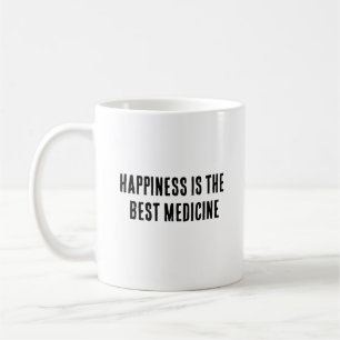 Taza De Café La felicidad es la mejor medicina