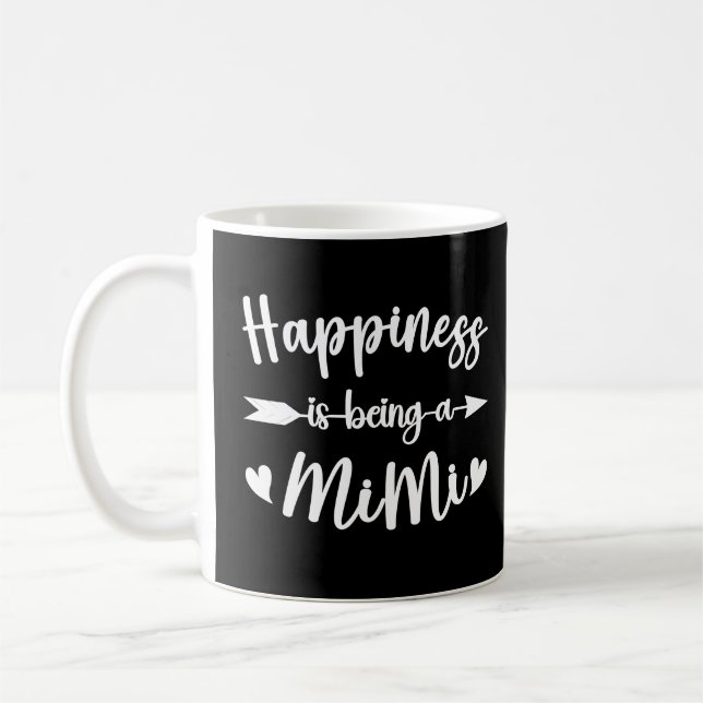 Taza De Café La Felicidad Es Ser Una Abuela Mimi Graciosa (Izquierda)