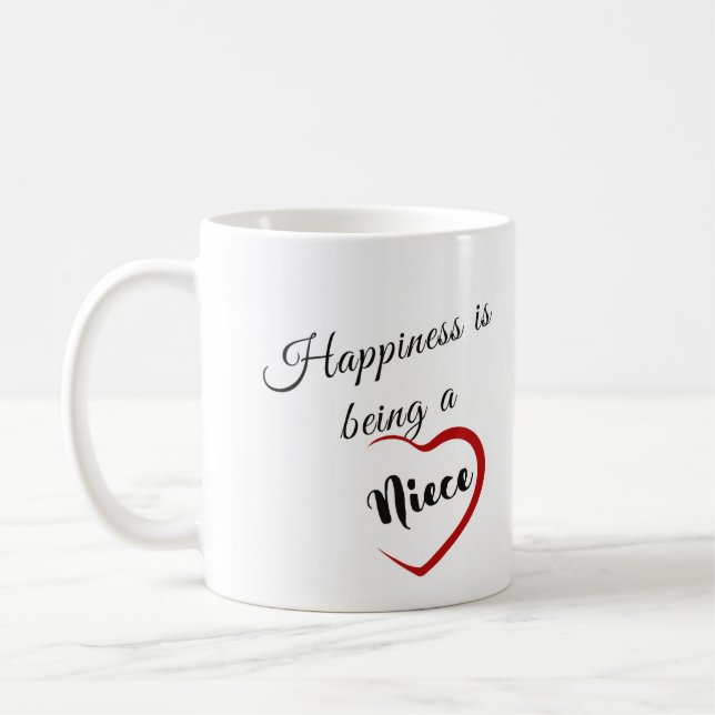 Taza De Café La felicidad es ser una sobrina (Izquierda)