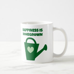 Taza De Café La felicidad es tazón de café de cosecha propia pa