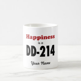 Taza De Café La felicidad es un DD-214