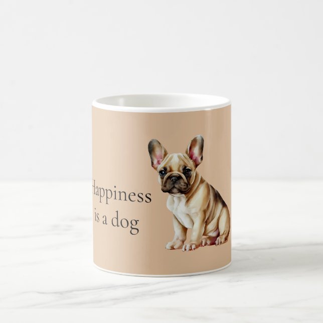 Taza De Café La felicidad es un perro (Centro)
