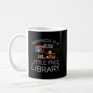 Taza De Café La felicidad es un poco libre biblioteca Bookworm