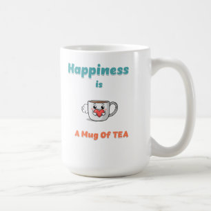 Taza De Café "La felicidad es un tazón de té"