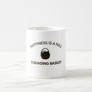 Taza De Café La Felicidad Es una Cesta de Forrajeo Llena de Hon